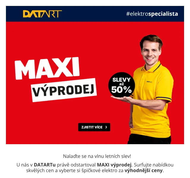 DATART: MAXI výprodej – srpna 2026 | Nuslet.cz