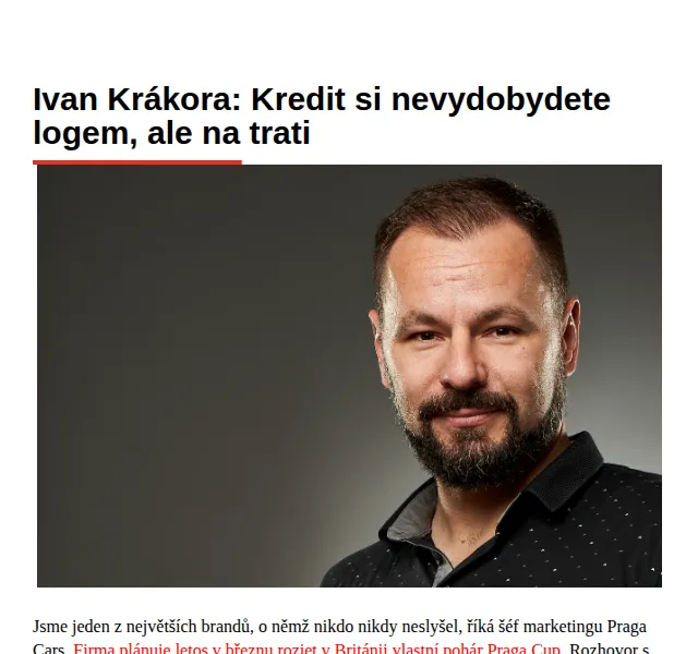 Marketing & Media: Praga Cars pohár, Rossmann e-shop – červen 2026 | Nuslet.cz