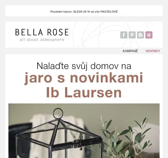 Bella Rose: Sleva 20 % na vše pastelové od Ib Laursen – červen 2026 | Nuslet.cz