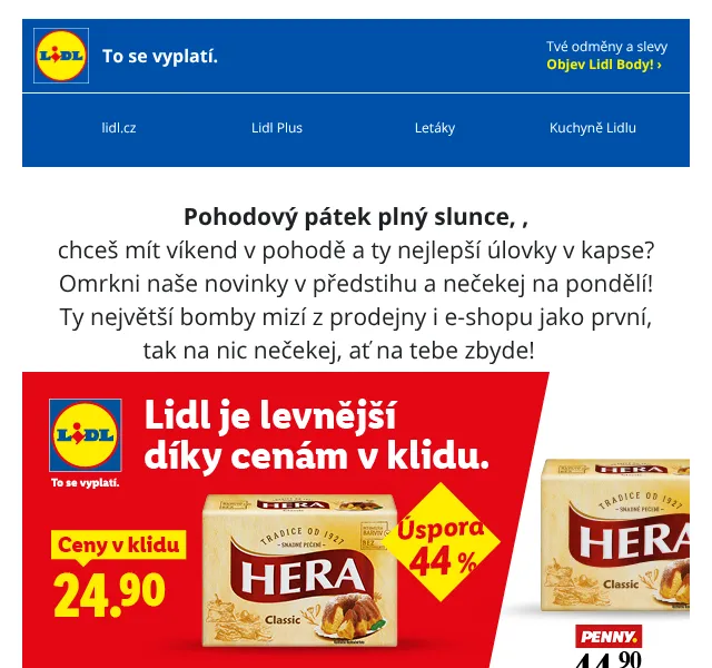 Lidl: Sleva 25 % na módu + výprodej do 50 % – květen 2026