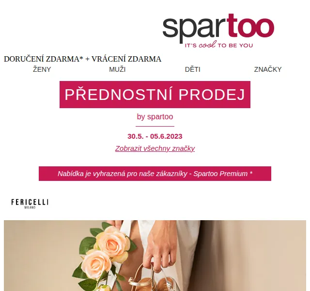 Spartoo: Slevy až -50% na Fericelli, Carlington, Name it, Hexagona – červenec 2026 | Nuslet.cz