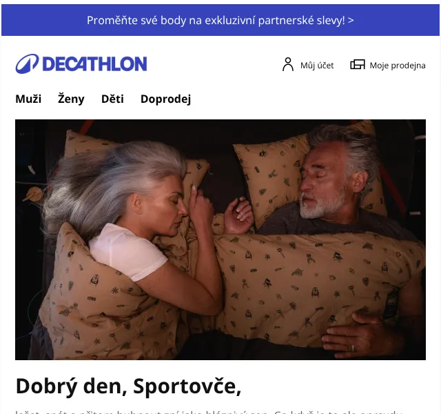 Decathlon: Spánek a hubnutí – říjen 2026