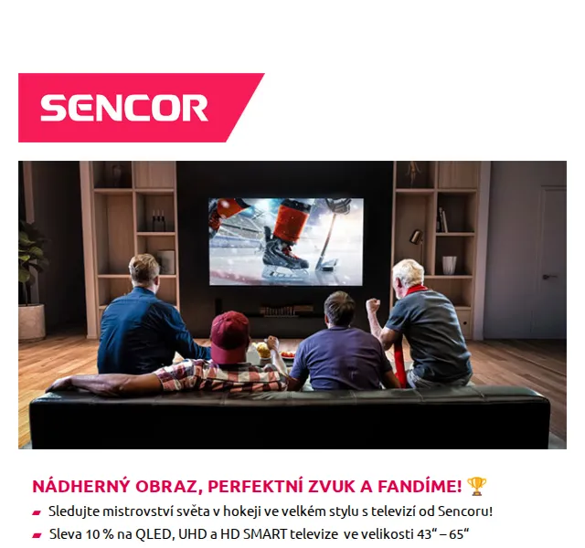 Sencor: Slevy až 50 % – VIP dny a hokej – červenec 2026 | Nuslet.cz