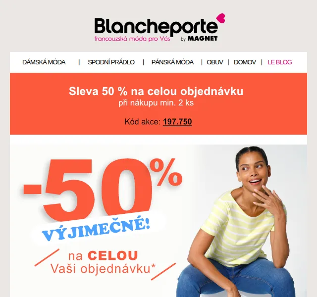 Blancheporte: letní móda na výlety a túry – červenec 2026 | Nuslet.cz