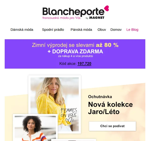 Blancheporte: Nová jarní kolekce a výprodej – červenec 2026 | Nuslet.cz