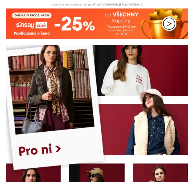 Sinsay: Akademické trendy – červenec 2026 | Nuslet.cz