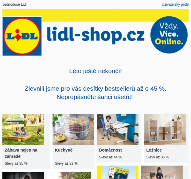 Lidl: Srpnový magazín se slevami až 45 % – srpen 2023 | Nuslet.cz