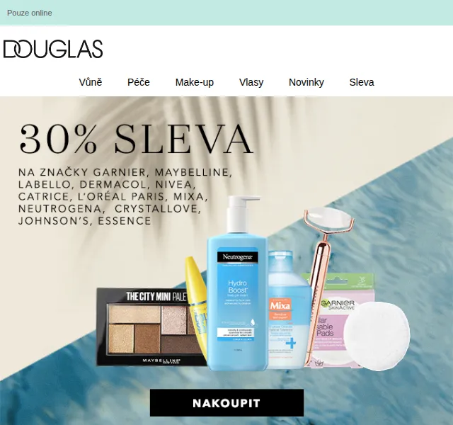 Douglas CZ: 30% sleva na kosmetiku – červenec 2022 | Nuslet.cz