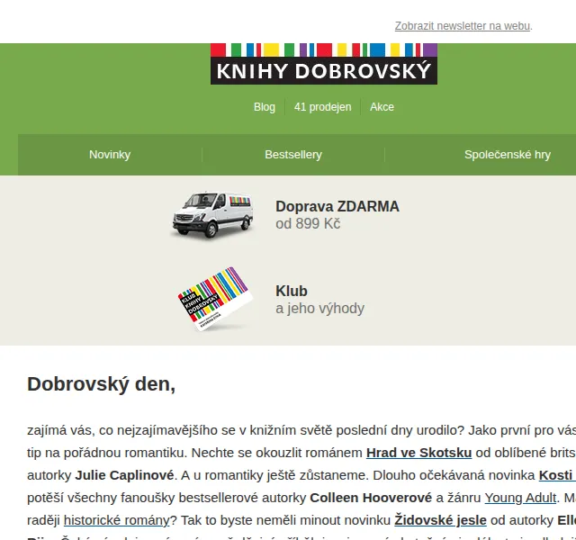 KnihyDobrovsky.cz: Novinky Caplinová, Hooverová, Kotleta – červen 2026 | Nuslet.cz