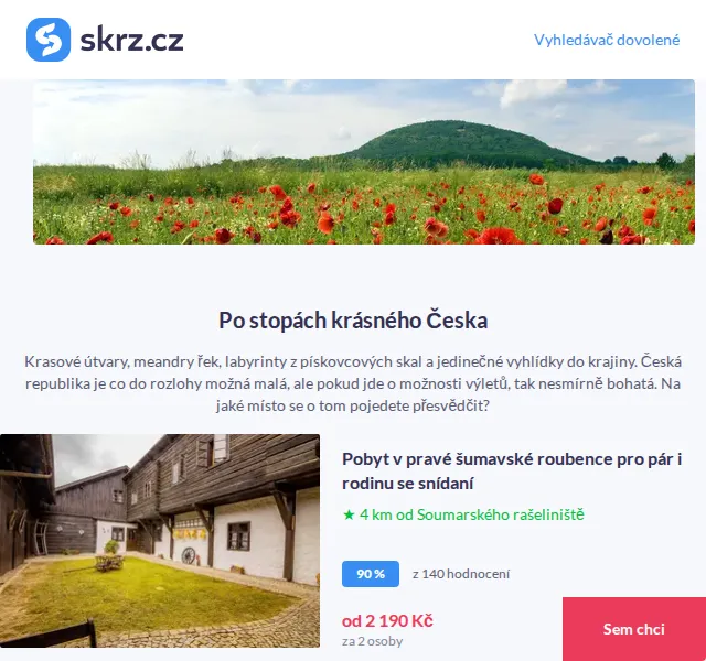 Vánoce na Skrz: Pobyty v Česku – červenec 2026 | Nuslet.cz