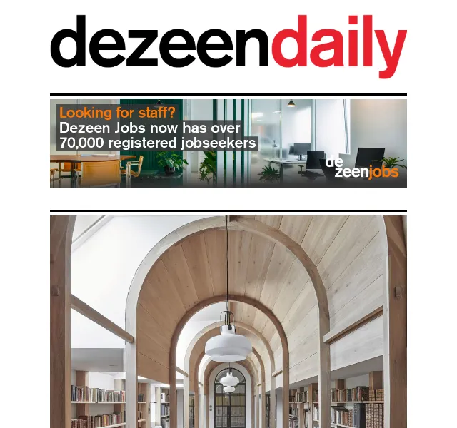 Dezeen Daily: Cow-shed library & mid-century modern home – červen 2026 | Nuslet.cz