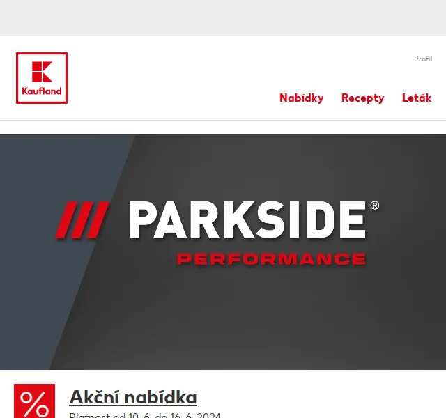 Kaufland: PARKSIDE nářadí v akci – červenec 2026 | Nuslet.cz