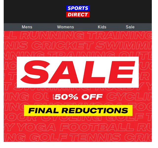 Sportsdirect: Sleva až 50 % na výprodej – červen 2026 | Nuslet.cz