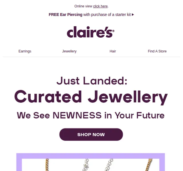 Claire's: Šperky a doplňky se slevou – červen 2026 | Nuslet.cz