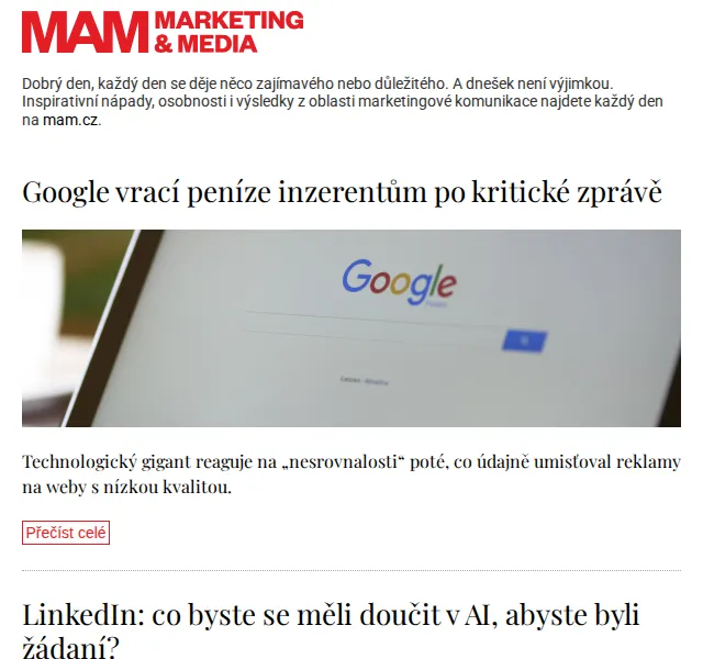Marketing & Media: MAM zprávy – srpen 2023 | Nuslet.cz