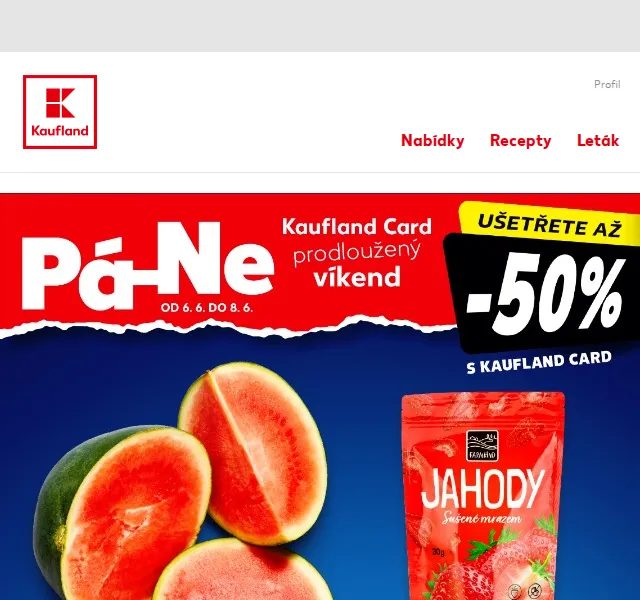 Kaufland: Meloun 1 kg za 25,90 Kč – červen 2026 | Nuslet.cz