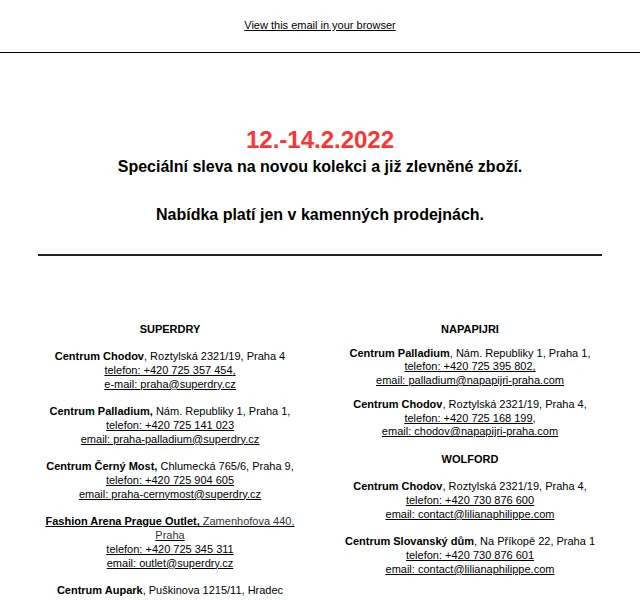 Mystyleco.cz: Sleva na Superdry, Napapijri, Wolford – červen 2026 | Nuslet.cz