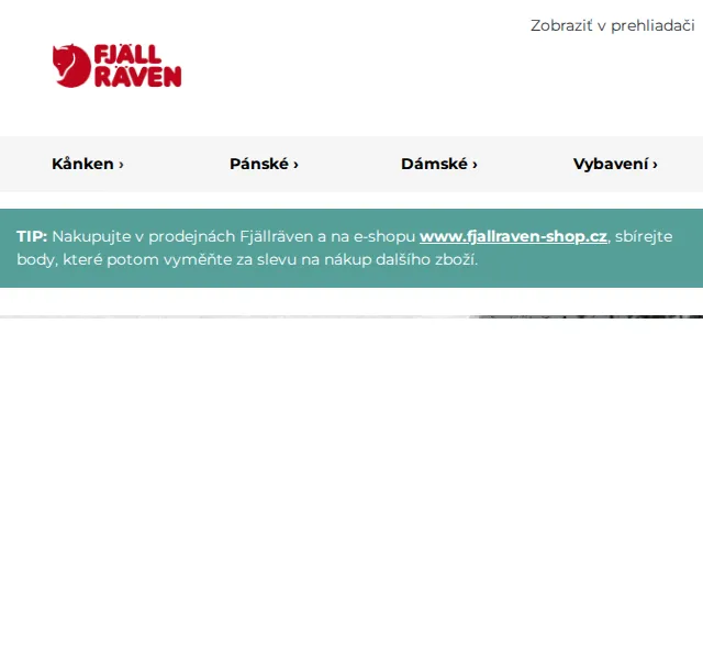 Fjallraven-shop: letní sleva až 30 % – červenec 2026 | Nuslet.cz