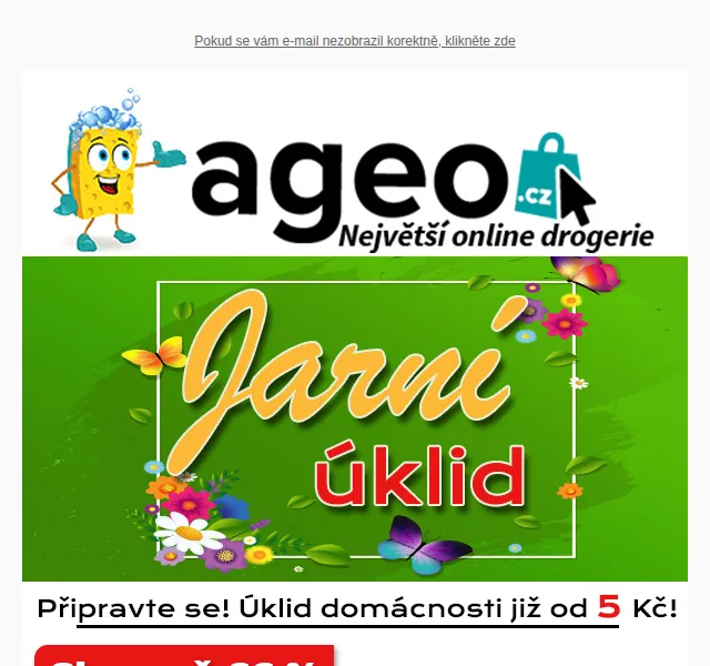Ageo.cz: Jarní úklid již za 5 Kč – červen 2026 | Nuslet.cz
