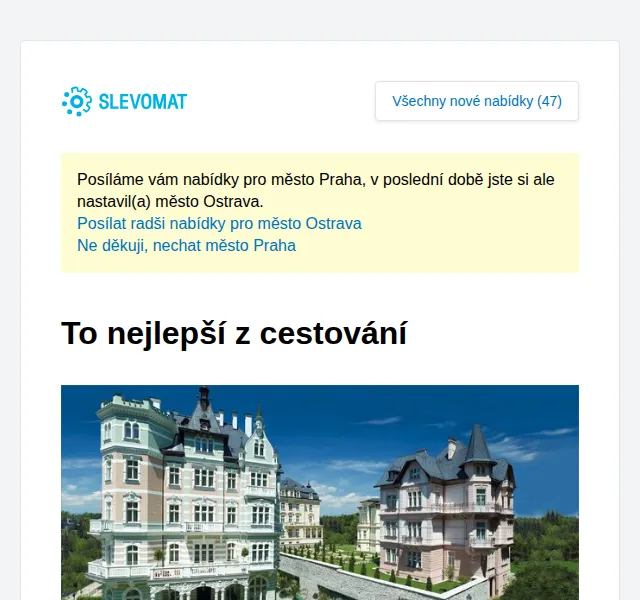 Slevomat: 4* pobyt v Praze se snídaní a wellness – červen 2026 | Nuslet.cz