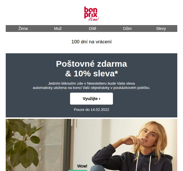 bonprix: 10% sleva a poštovné zdarma na džíny – červen 2026 | Nuslet.cz