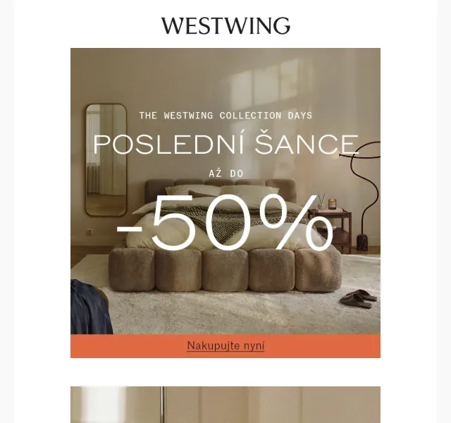 Westwing Collection Days: sleva na nábytek – září 2026