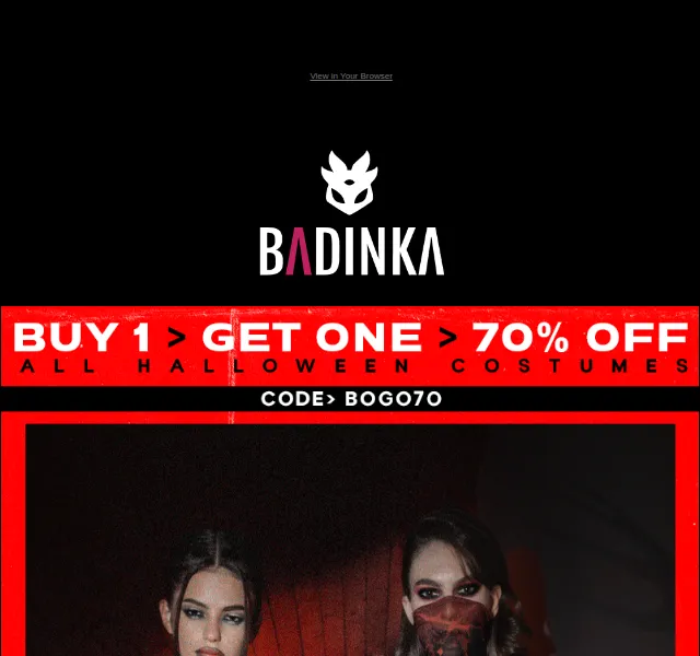 BADINKA: Halloween BOGO 70% – červenec 2026 | Nuslet.cz