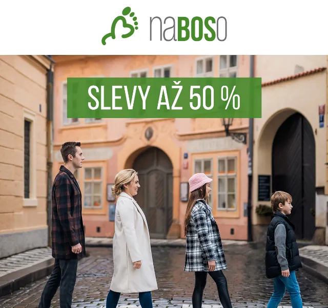 naBOSo: barefoot boty se slevou až 50 % – červen 2026 | Nuslet.cz