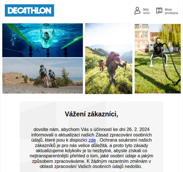 Decathlon: Nová digitální zákaznická karta – červenec 2026 | Nuslet.cz