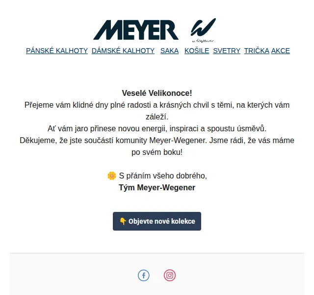 Meyer Wegener: velikonoční přání bez slevy – červen 2026 | Nuslet.cz