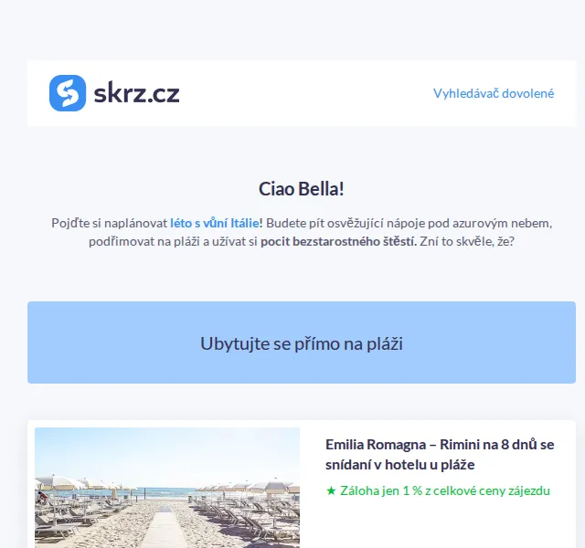 Vánoce na Skrz: Dovolená v Itálii od 1 590 Kč – červen 2026 | Nuslet.cz
