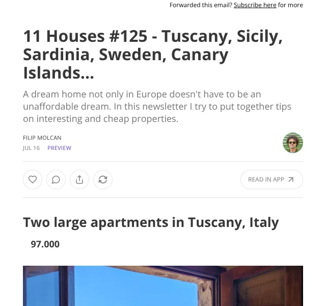 11 Cheap Houses – Nemovitosti v Evropě od 60 tis. | Nuslet