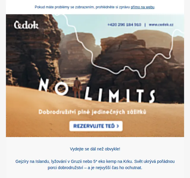 Čedok No Limits - Cestování bez hranic