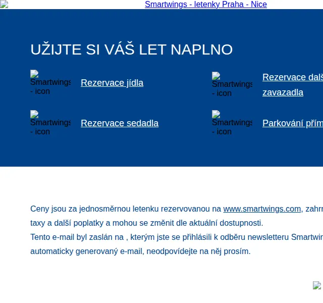 Smartwings: Letenky do Nice od 1 290 Kč – červenec 2026 | Nuslet.cz