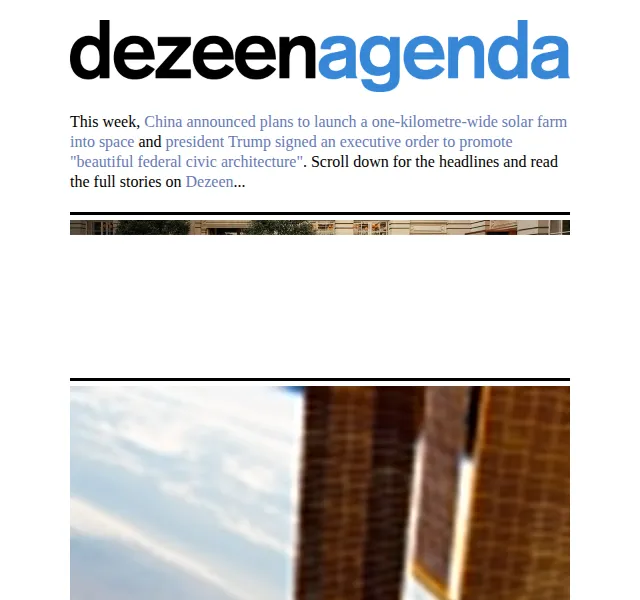 Dezeen Daily: Nová architektura a design – červenec 2026 | Nuslet.cz