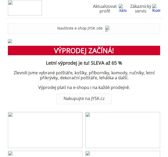 JYSK: Letní výprodej se slevou až 65 % – červenec 2026 | Nuslet.cz
