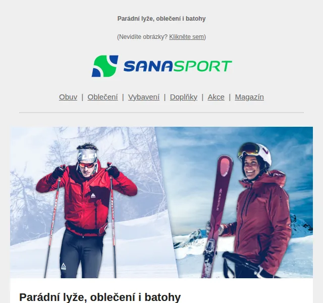 Sanasport: nové skialpové a běžecké vybavení – červen 2026 | Nuslet.cz