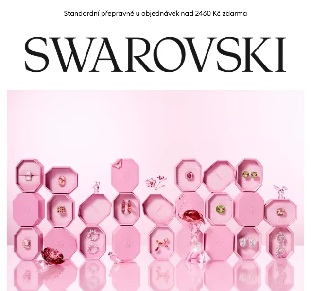 Swarovski: Náramky a náhrdelníky se slevou – srpen 2026