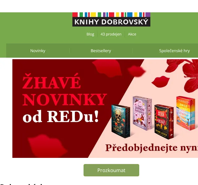 KnihyDobrovsky.cz: Dark romance slevy až 25 % – květen 2026