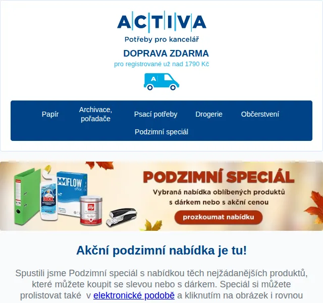 Activa: Podzimní speciál se slevami až 54 % – červen 2026 | Nuslet.cz