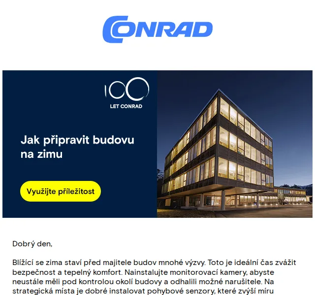 Conrad Electronic: termostatické hlavice a kamery se slevou až 32 % – červenec 2026 | Nuslet.cz