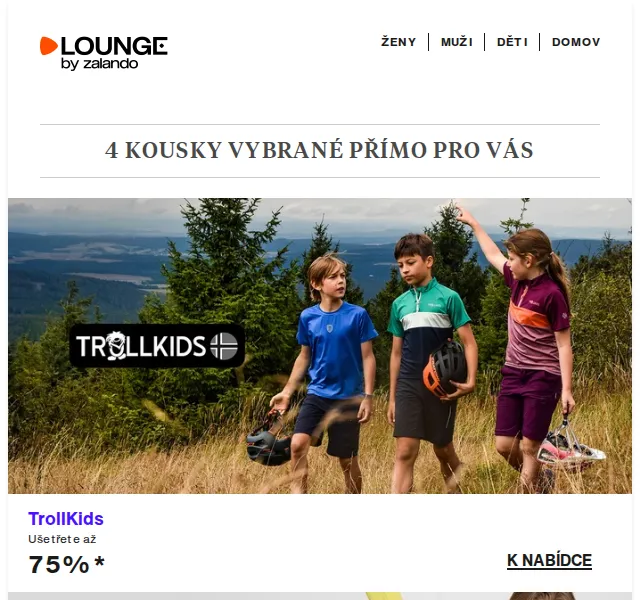 Lounge by Zalando: TrollKids, Apart a Bogner Fire + Ice do 75% – červen 2026 | Nuslet.cz