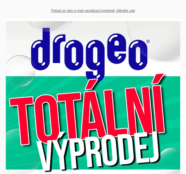 Drogeo: Totální výprodej již od 13,50 Kč – červen 2026 | Nuslet.cz