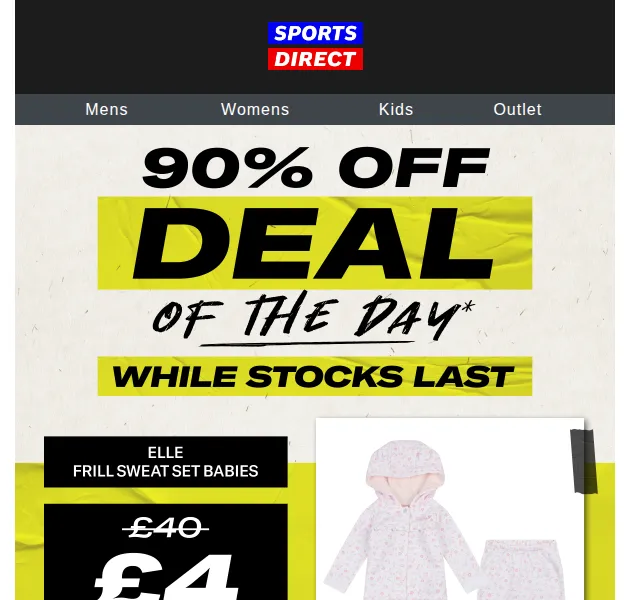 Sportsdirect: 2dílný set za 4 £ – červenec 2026 | Nuslet.cz