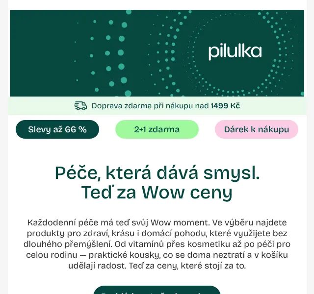 Pilulka.cz: Wow ceny až 66 % – června 2026 | Nuslet.cz