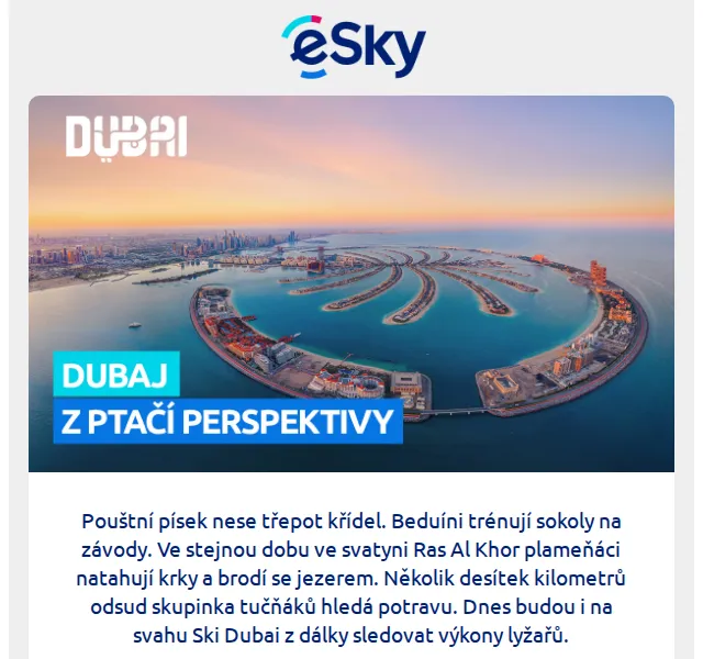 eSky: Letenky do Dubaje – červenec 2026 | Nuslet.cz