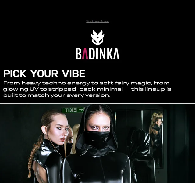 BADINKA: Nová kolekce a rave gear – červenec 2026 | Nuslet.cz