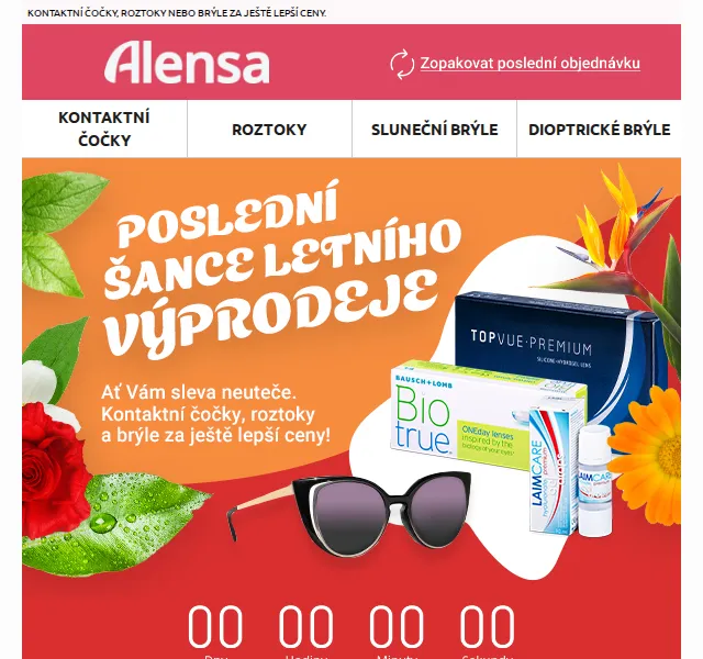 Alensa: Letní slevy čoček a brýlí – červen 2026 | Nuslet.cz