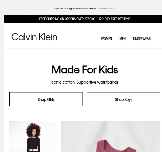 Calvin Klein: Underwear Made For Kids – červen 2026 | Nuslet.cz
