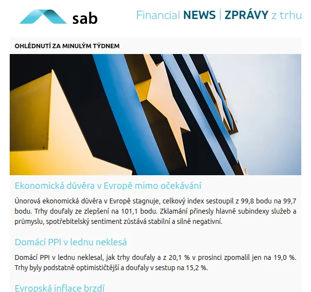 Sab: Newsletter s přehledem trhu – červen 2026 | Nuslet.cz